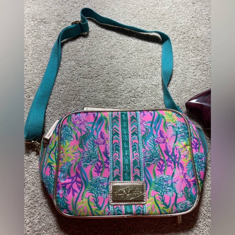 Lilly Pulitzer Insulated Lunch Box Cooler Bag | Adjustable Strap, Viva La Lilly‎